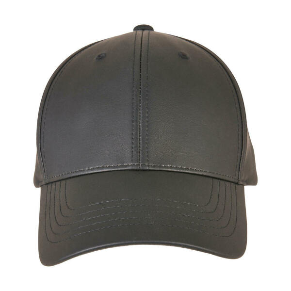 Synthetic Leather Alpha Shape Dad Cap